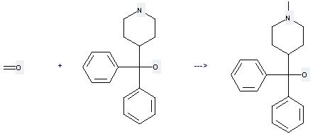 alpha,alpha-Diphenyl-4-piperidinomethanol can be used to produce (1-Methyl-[4]piperidyl)-diphenyl-methanol